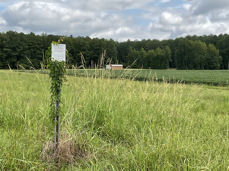 GEO Group sign that forbids trespassing and designates the area as private property