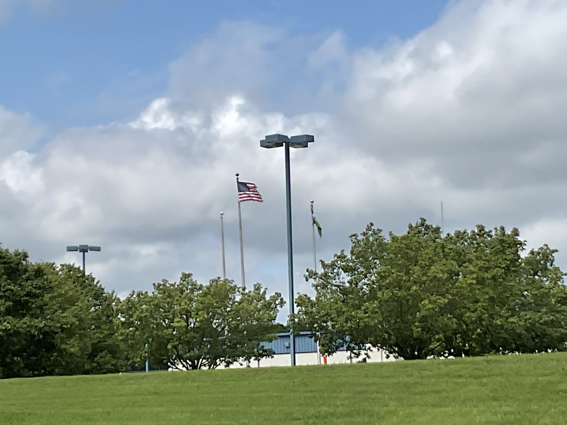 American flagpole located on the grounds of RCI