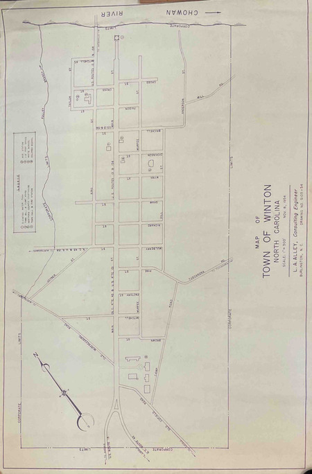 1954 Town of Winton Map